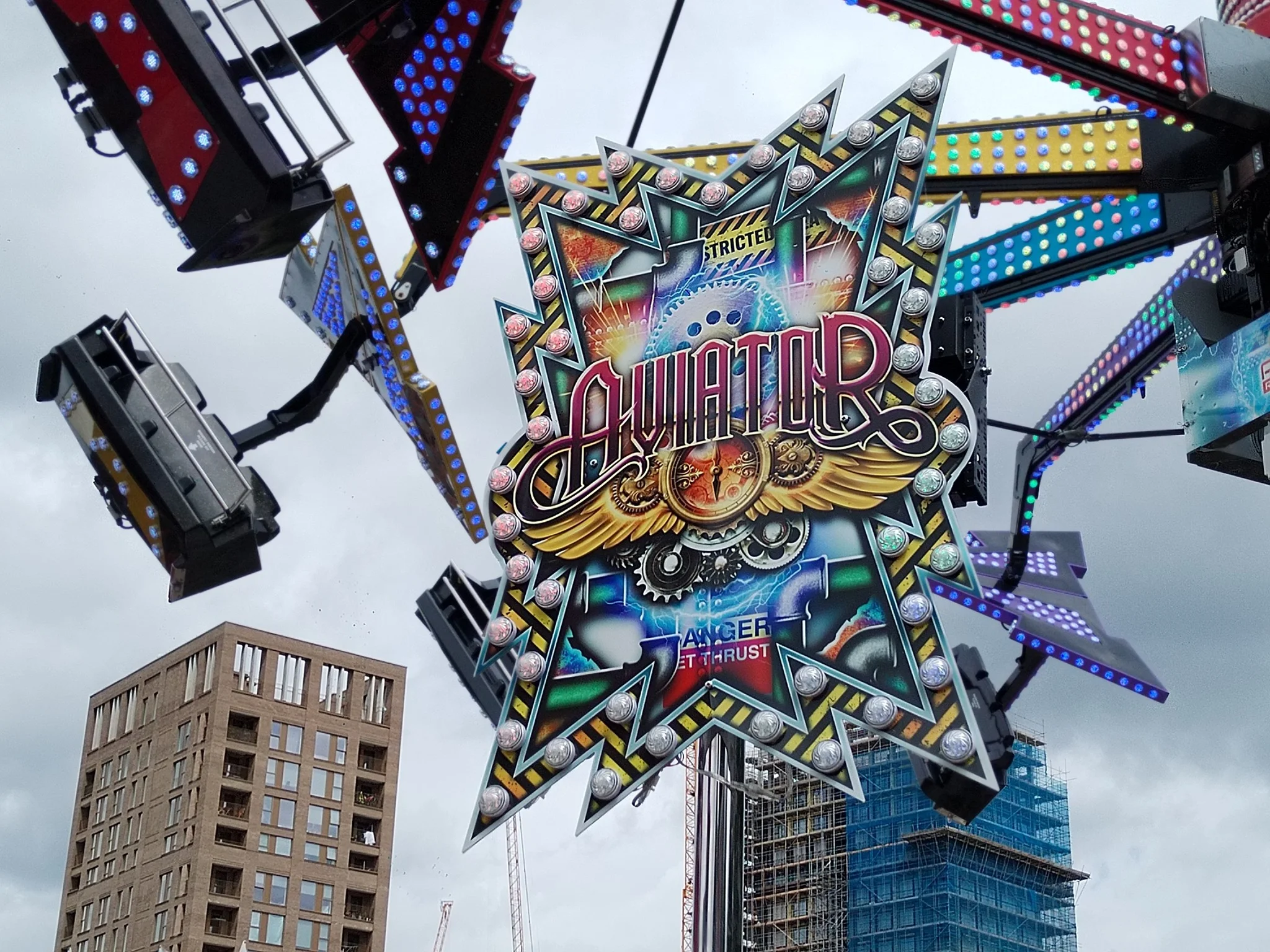 Aviator thrill ride at Burgess Park