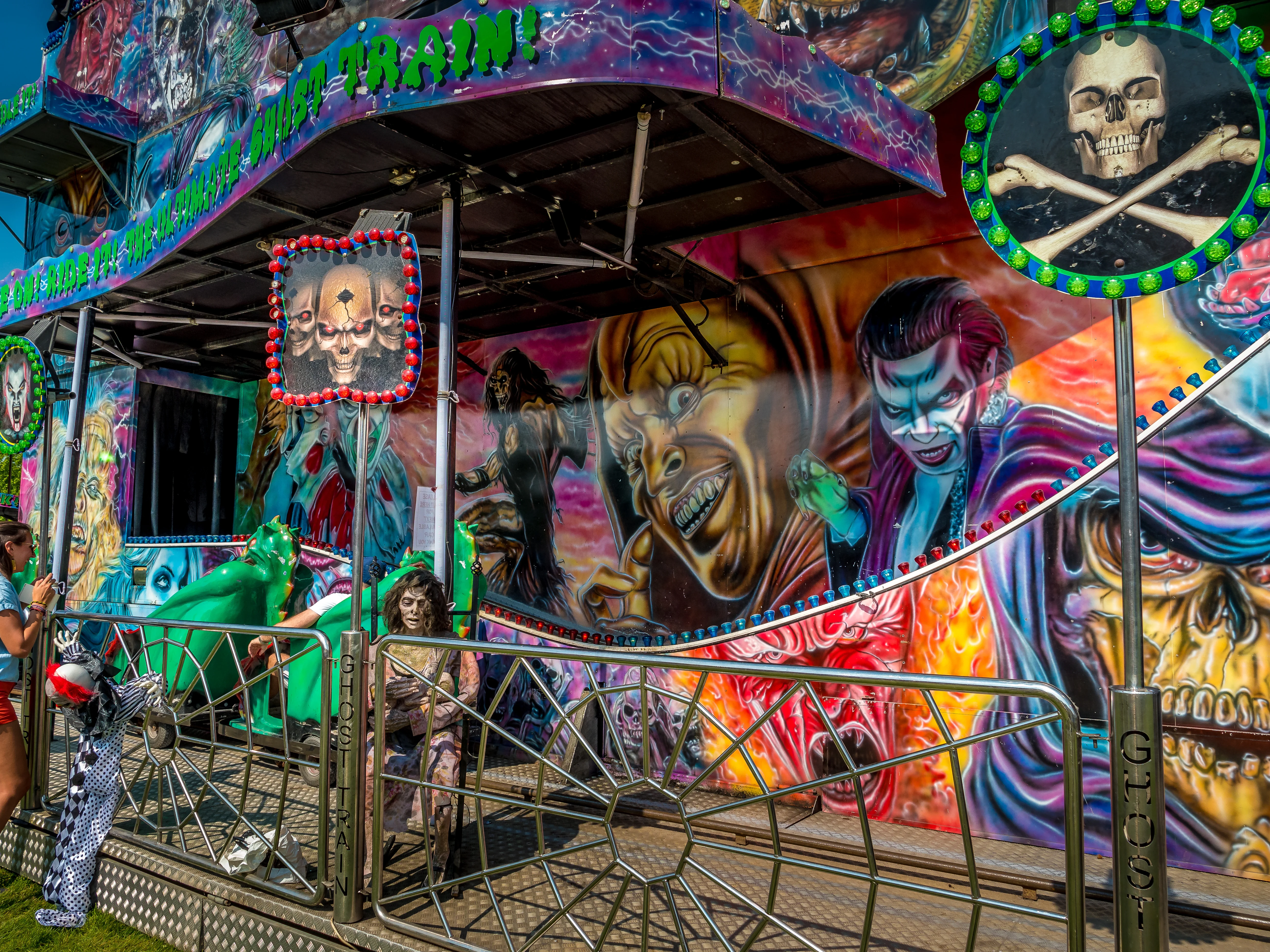 Ghost train Halloween attraction